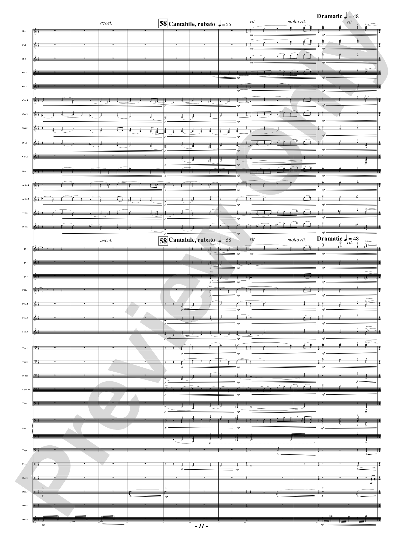 The Lament of Familiar Ruins: Concert Band Conductor Score & Parts