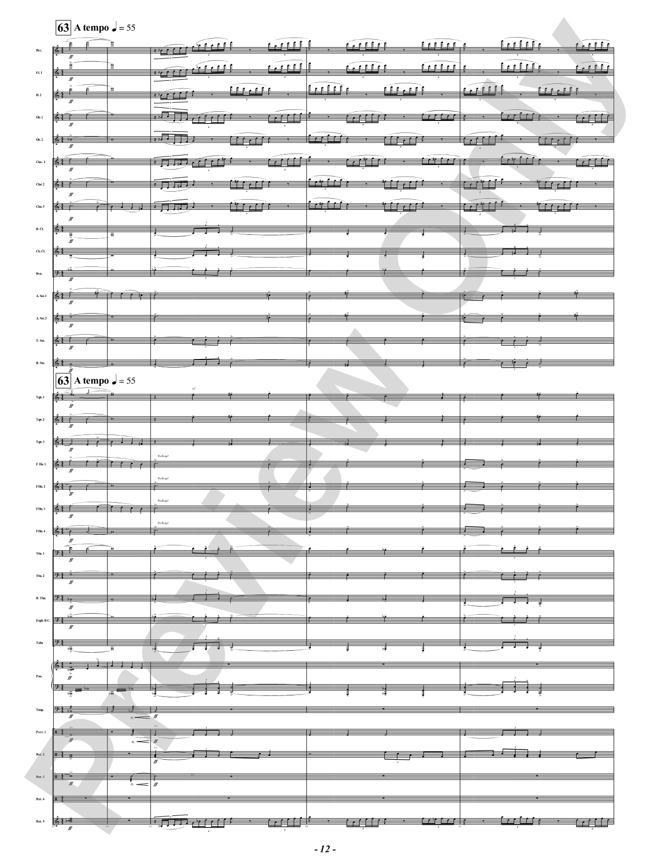 The Lament of Familiar Ruins: Concert Band Conductor Score & Parts