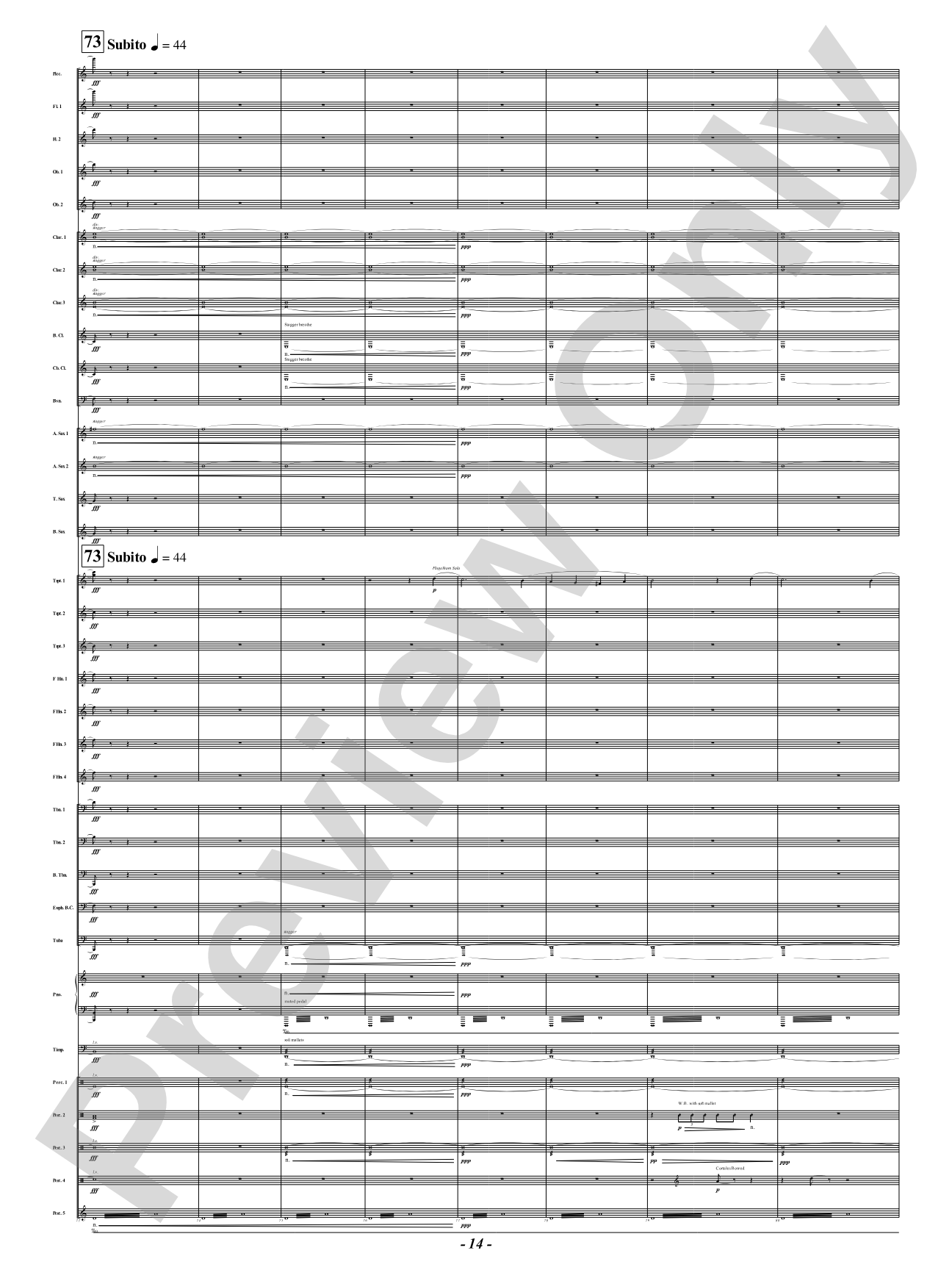The Lament of Familiar Ruins: Concert Band Conductor Score & Parts
