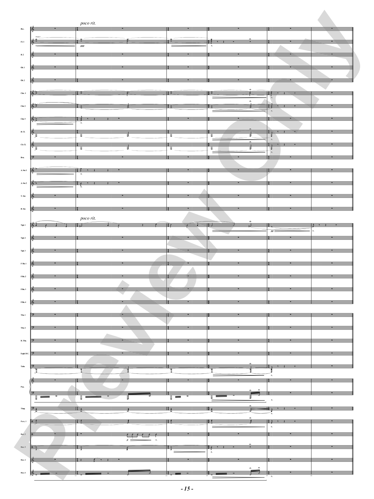 The Lament of Familiar Ruins: Concert Band Conductor Score & Parts