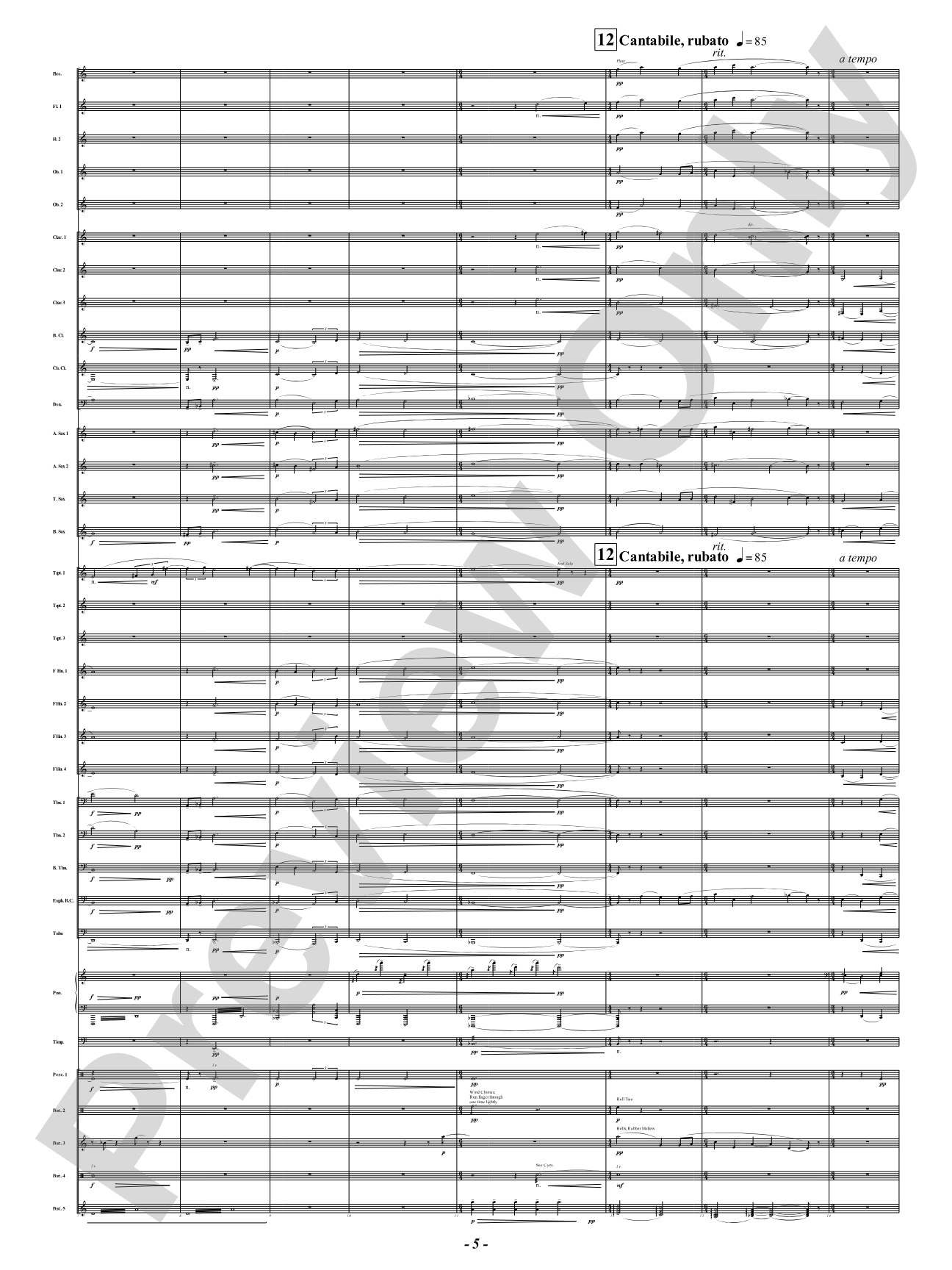 The Lament of Familiar Ruins: Concert Band Conductor Score & Parts
