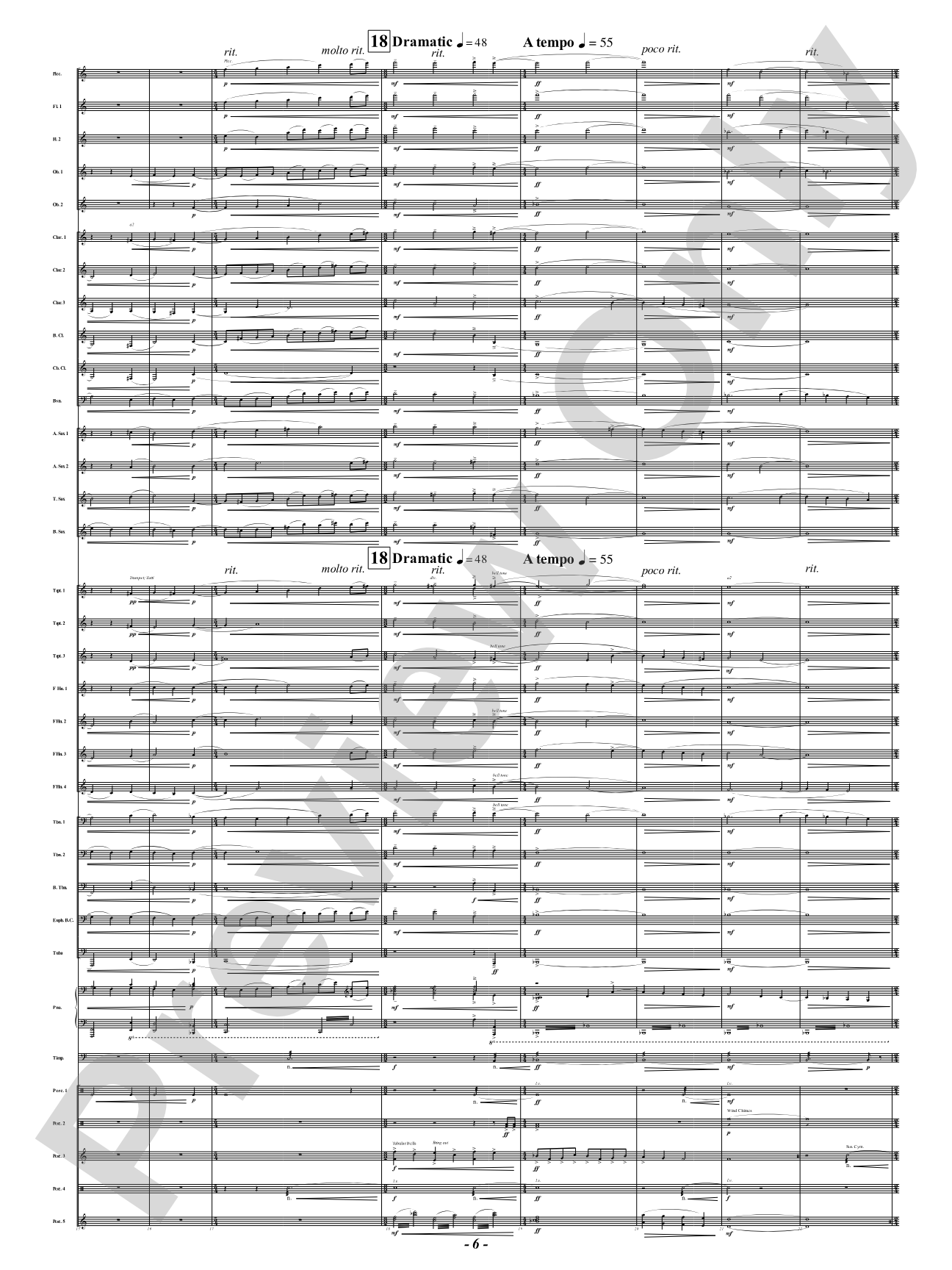The Lament of Familiar Ruins: Concert Band Conductor Score & Parts