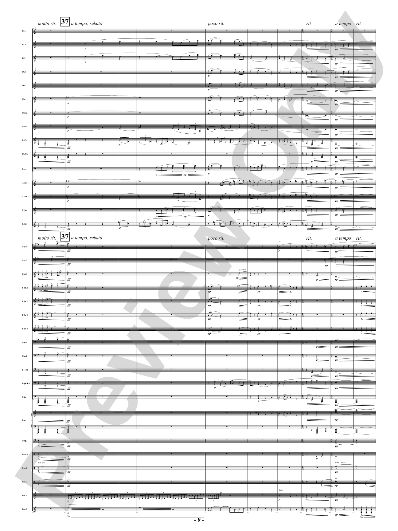 The Lament of Familiar Ruins: Concert Band Conductor Score & Parts