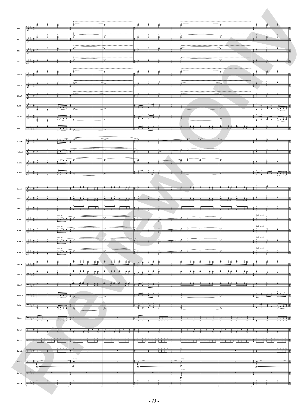 High Vibration: Concert Band Conductor Score & Parts