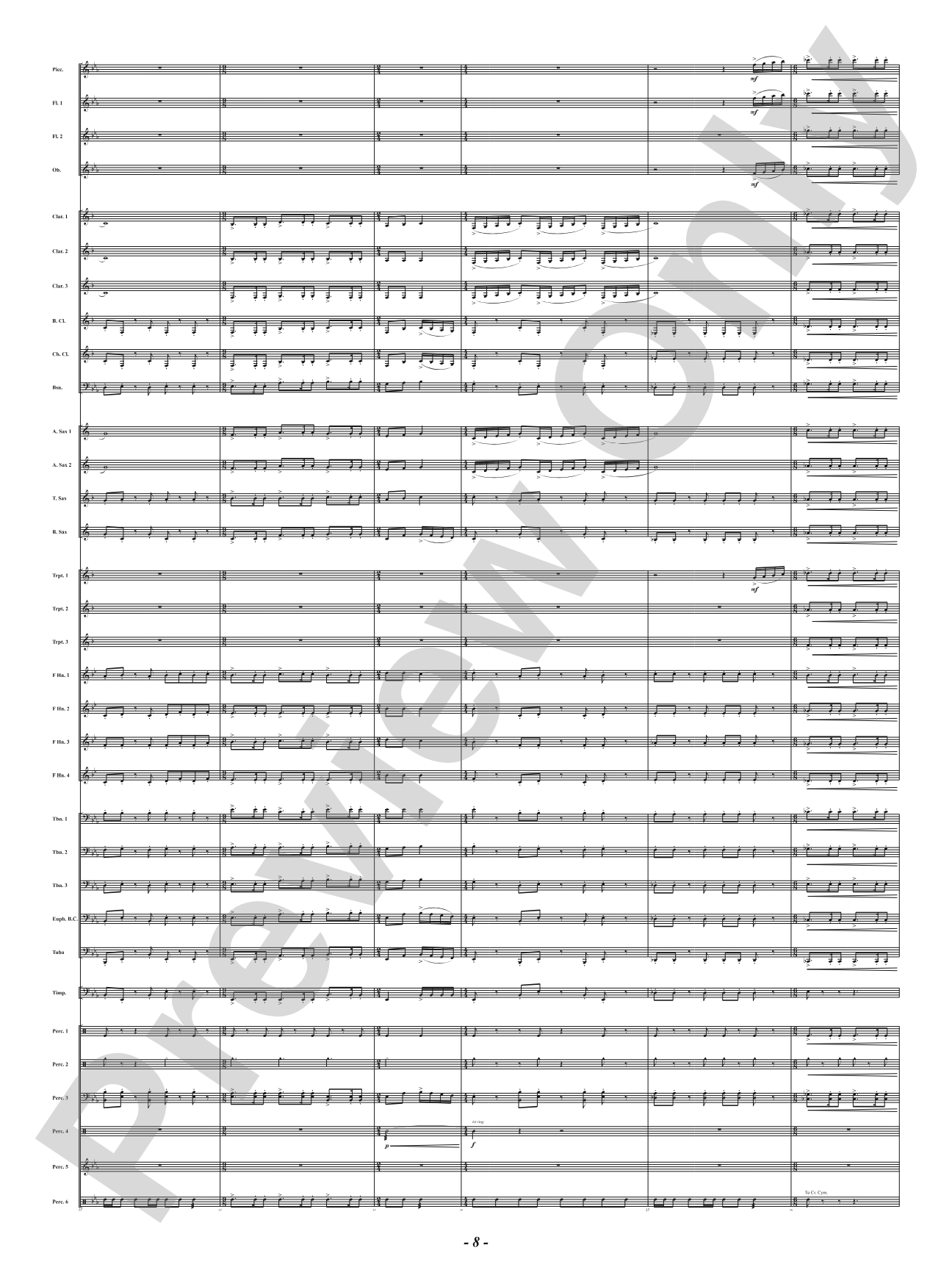High Vibration: Concert Band Conductor Score & Parts