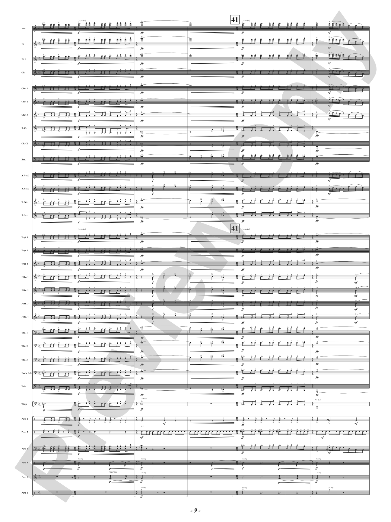 High Vibration: Concert Band Conductor Score & Parts