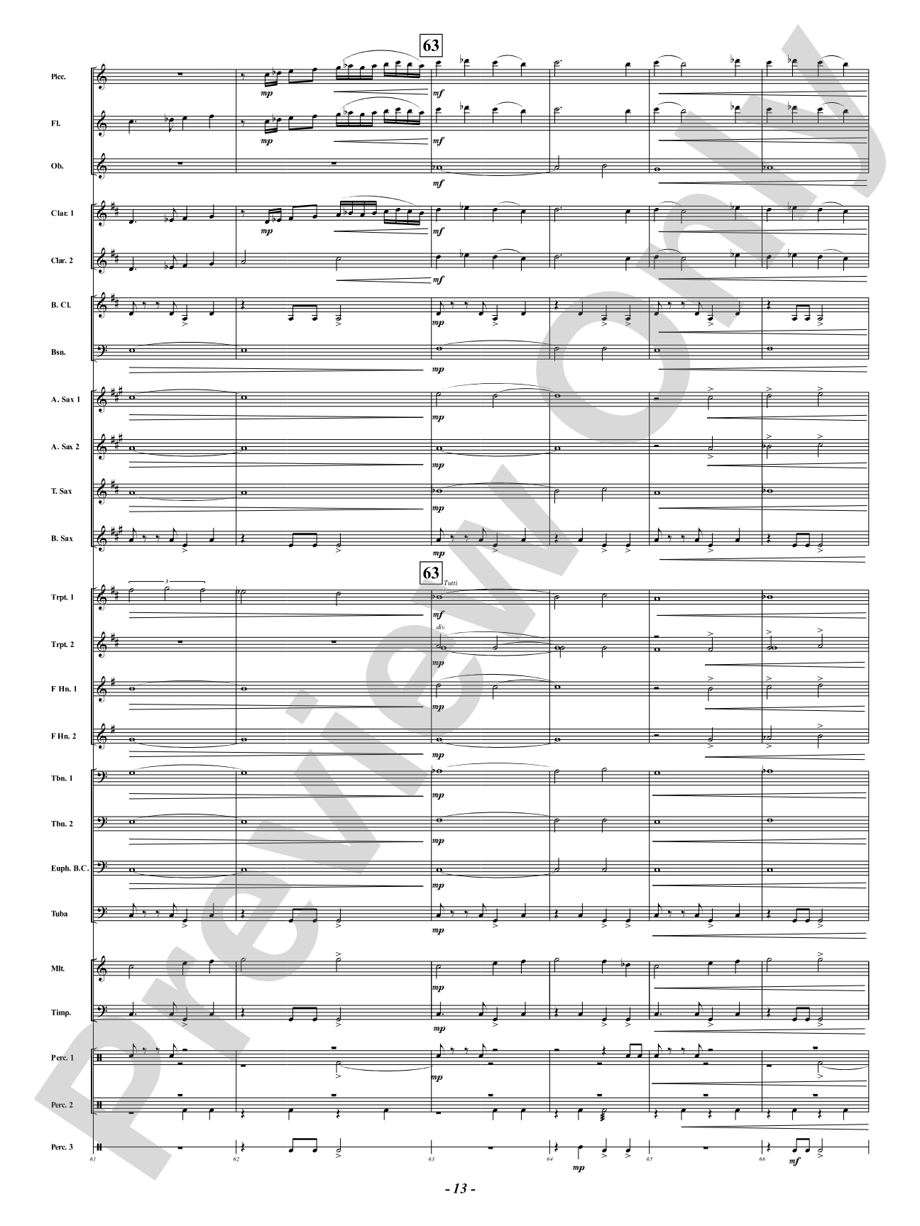 Arabia: Concert Band Conductor Score & Parts