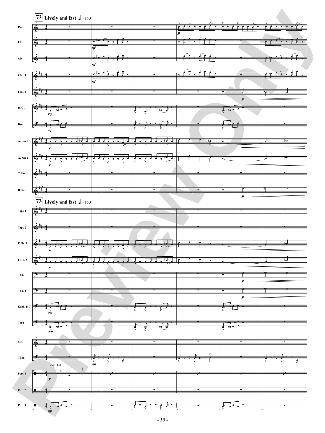Arabia: Concert Band Conductor Score & Parts