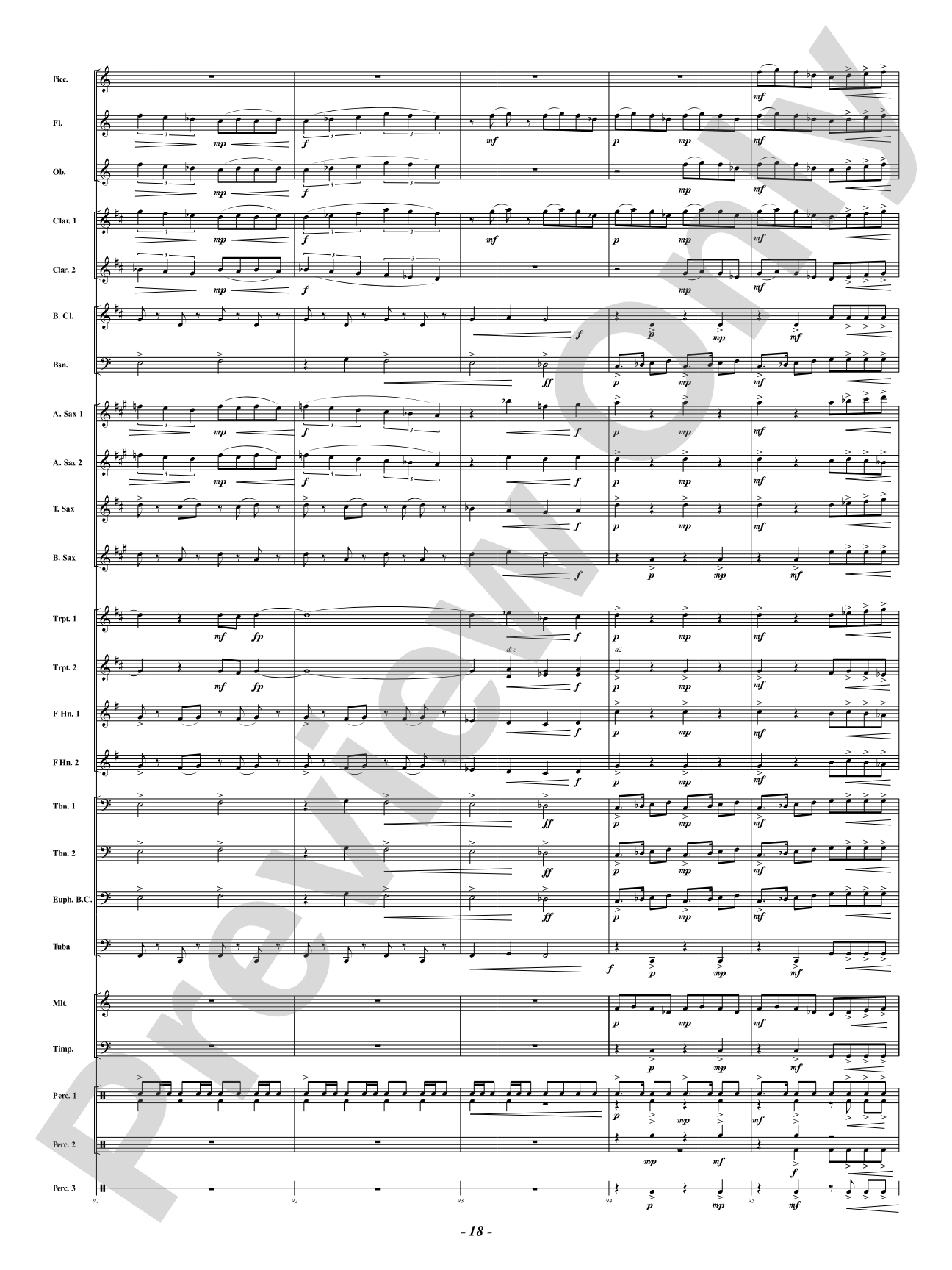 Arabia: Concert Band Conductor Score & Parts