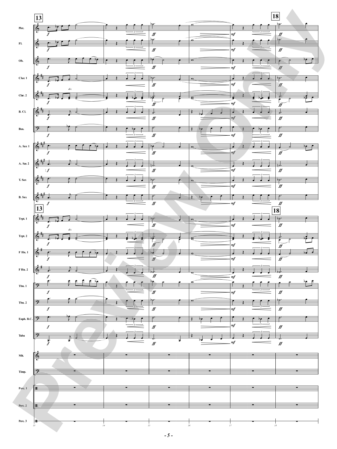 Arabia: Concert Band Conductor Score & Parts