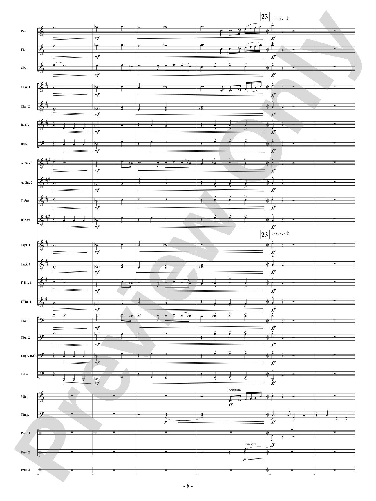 Arabia: Concert Band Conductor Score & Parts