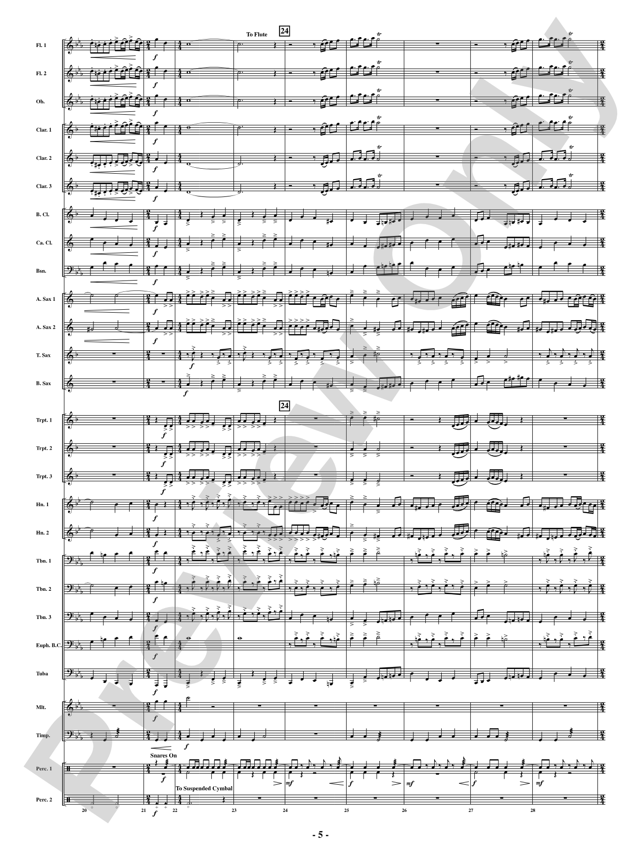 Patapan: Concert Band Conductor Score & Parts