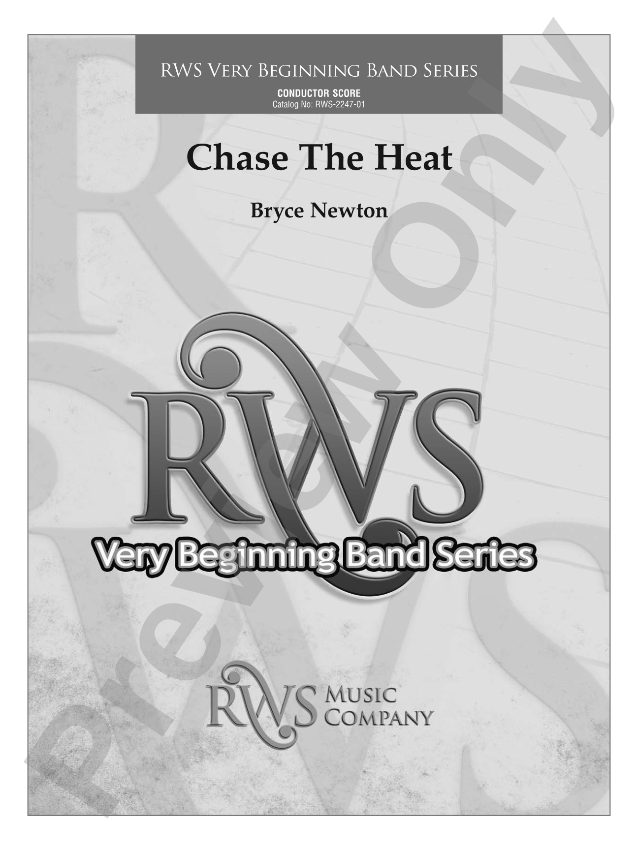 Chase the Heat: Concert Band Conductor Score & Parts