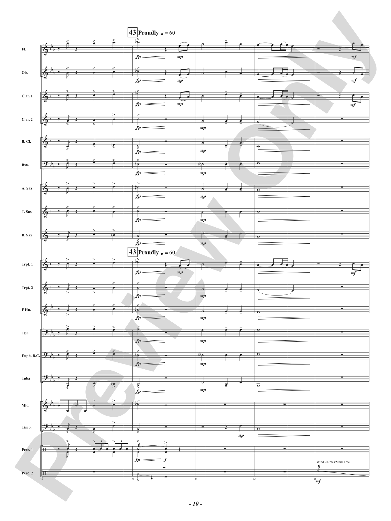 Spangled: Concert Band Conductor Score & Parts