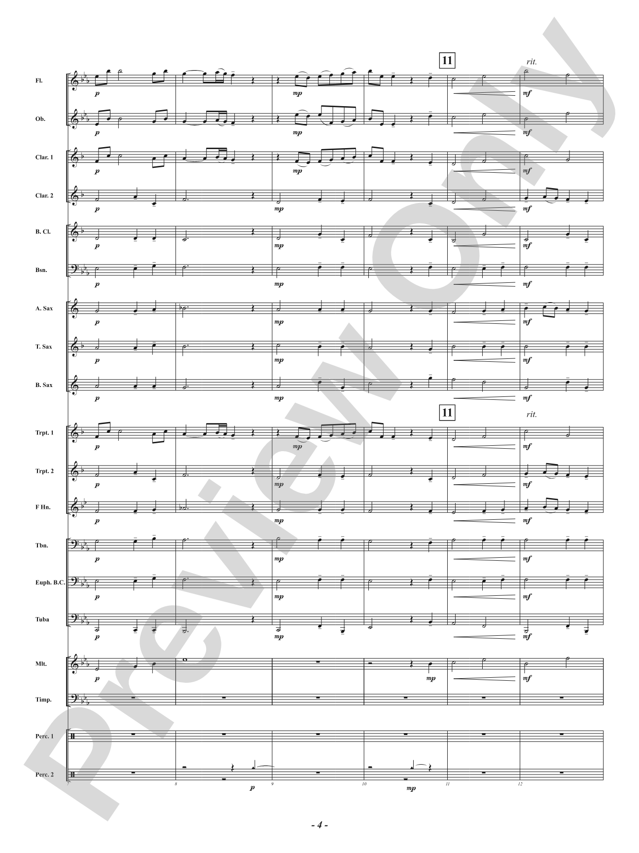 Spangled: Concert Band Conductor Score & Parts