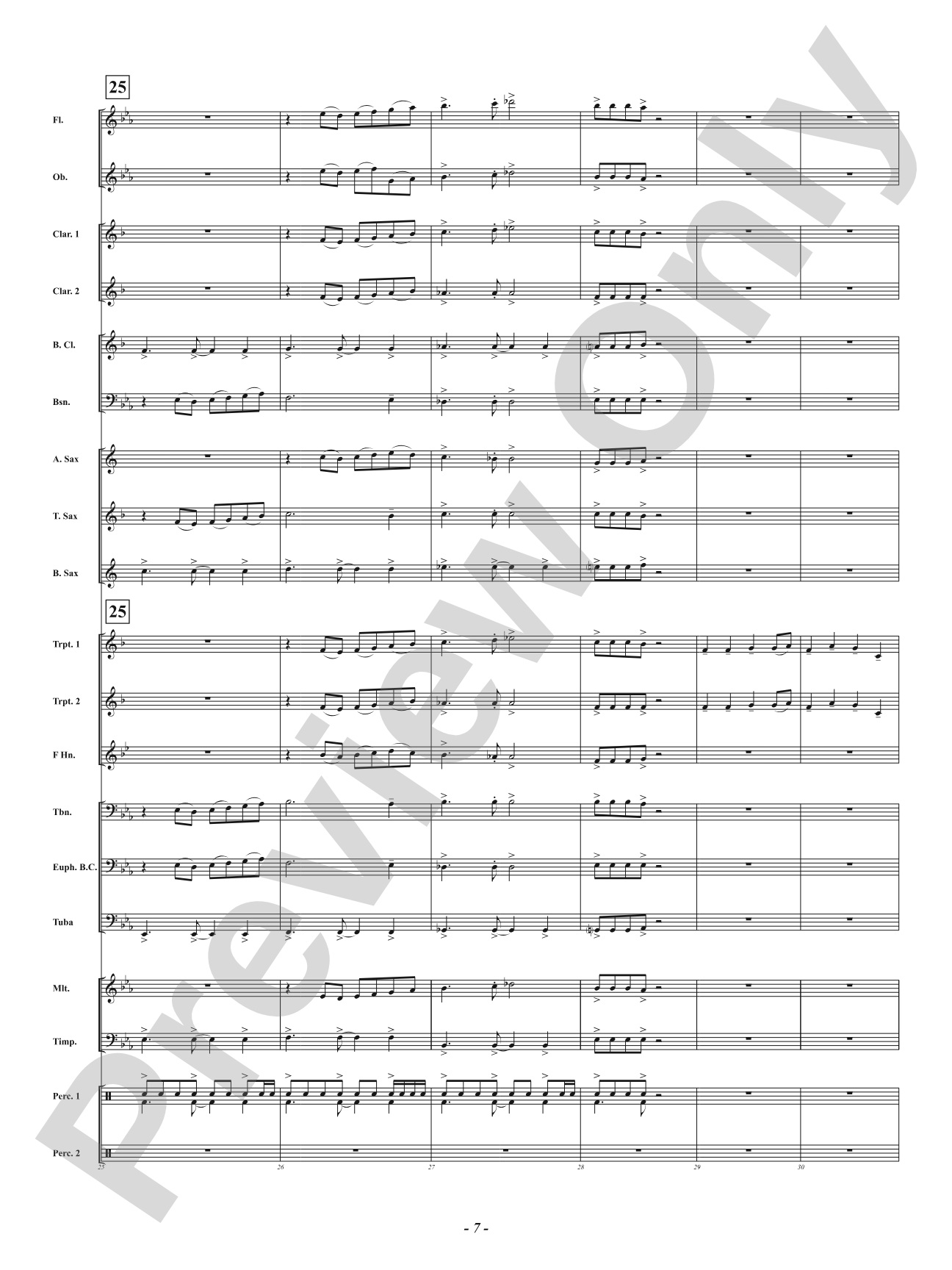 Spangled: Concert Band Conductor Score & Parts