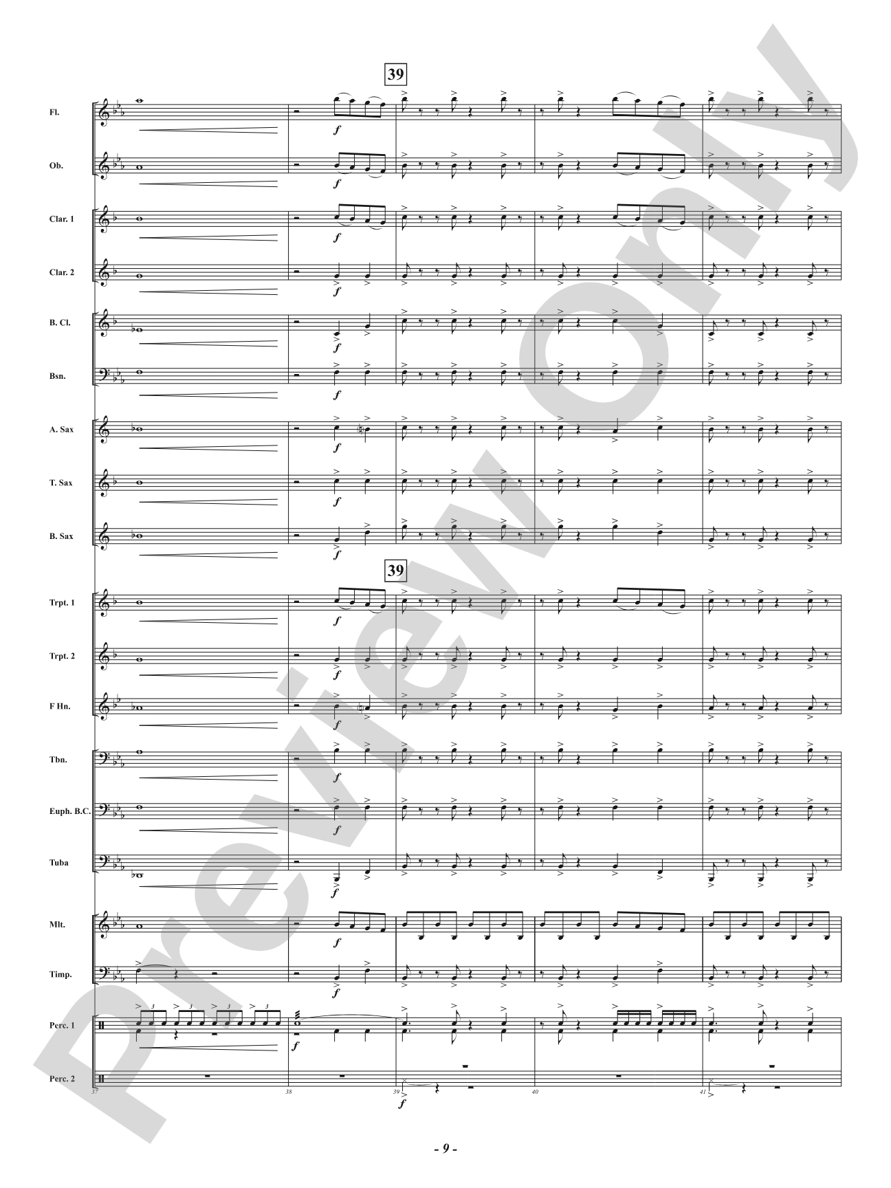 Spangled: Concert Band Conductor Score & Parts