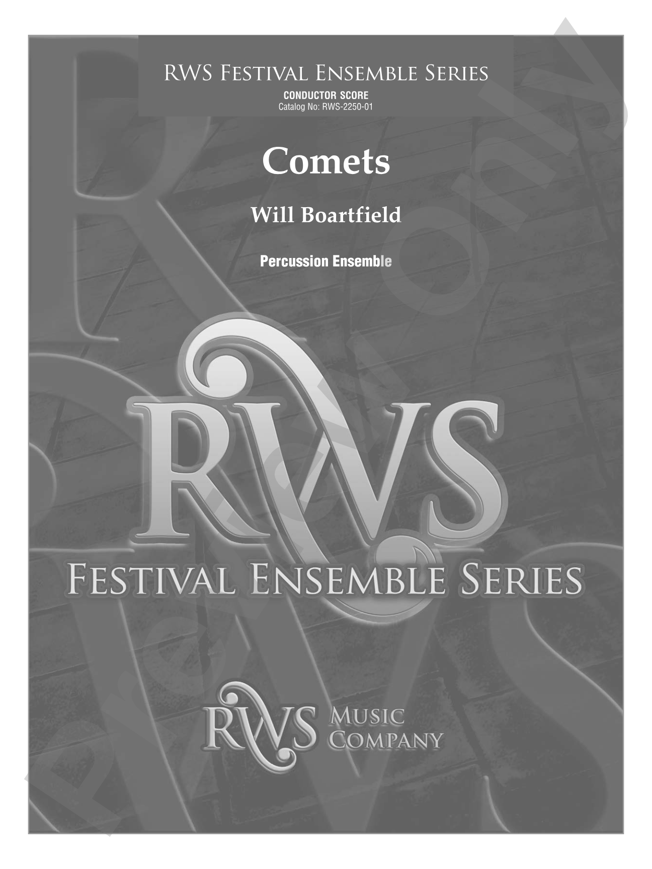 Comets: Percussion Ensemble Conductor Score & Parts