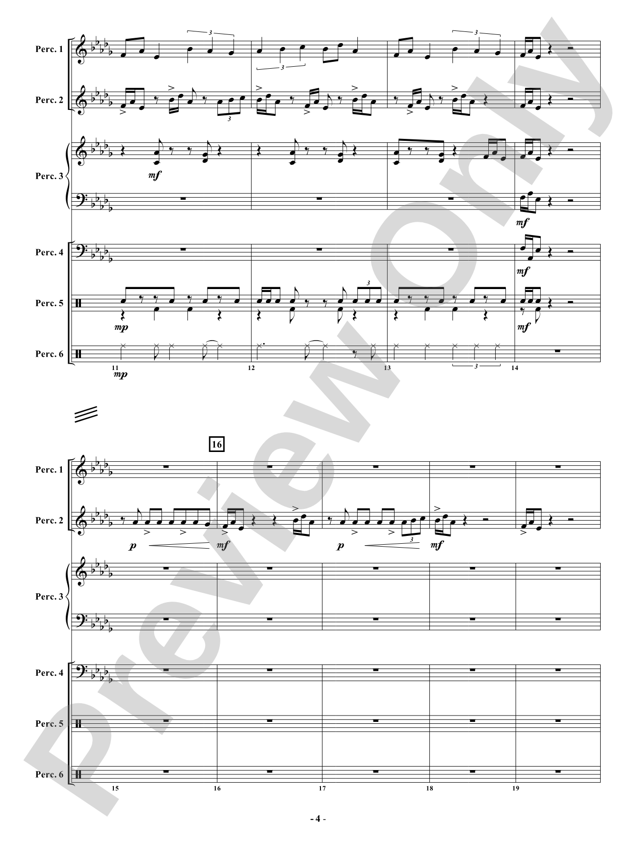 PURR-Snickety - Mvt 1. - The Curious: Percussion Ensemble Conductor Score & Parts
