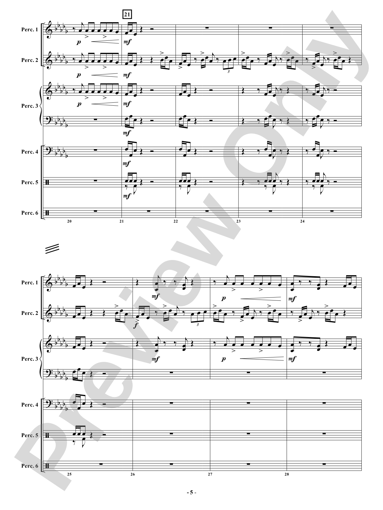 PURR-Snickety - Mvt 1. - The Curious: Percussion Ensemble Conductor Score & Parts