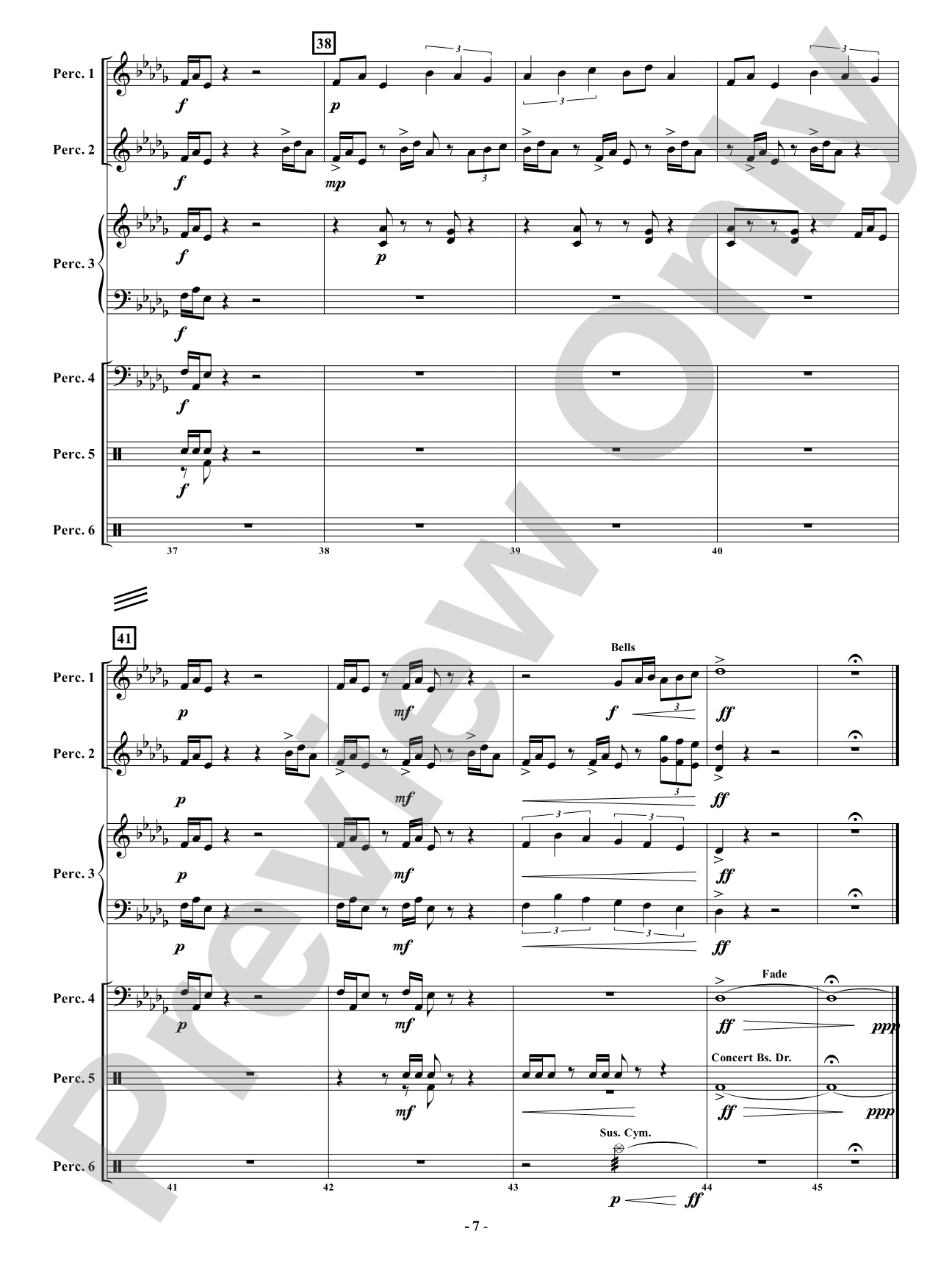 PURR-Snickety - Mvt 1. - The Curious: Percussion Ensemble Conductor Score & Parts