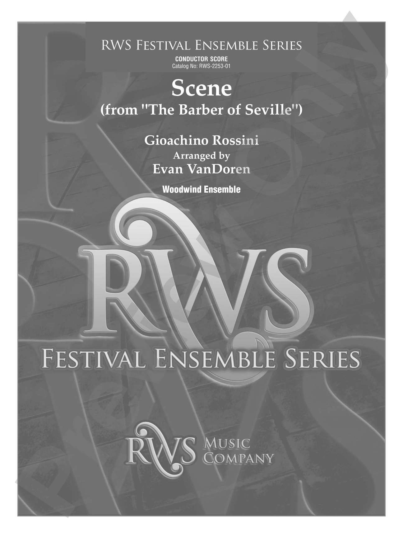Scene - From <i>The Barber of Seville</i>: Woodwind Ensemble Conductor Score & Parts