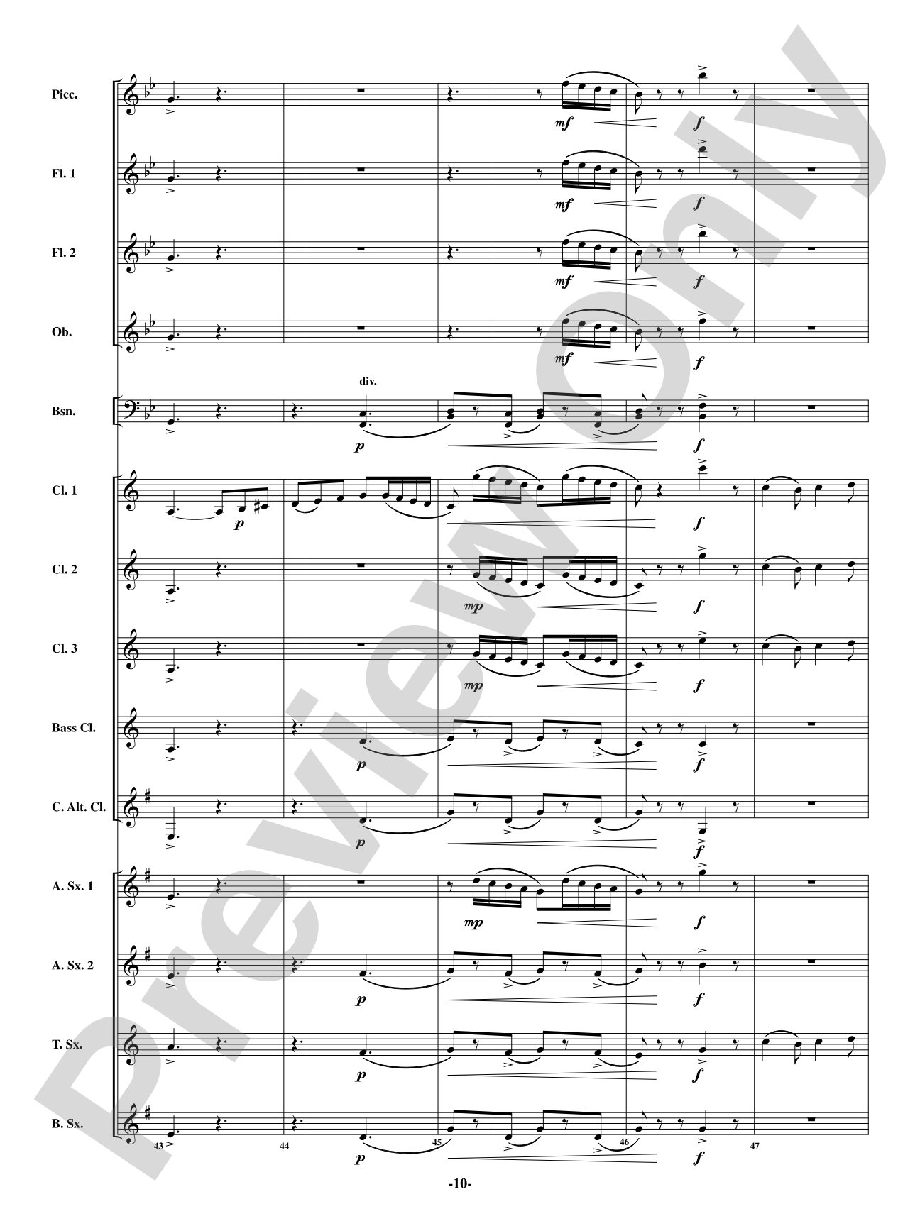 Scene - From <i>The Barber of Seville</i>: Woodwind Ensemble Conductor Score & Parts