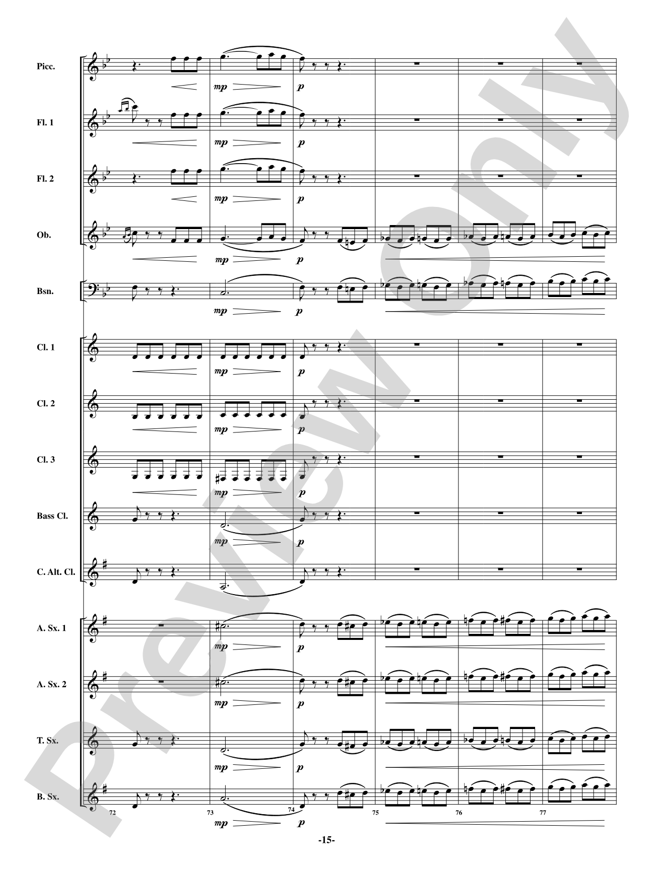 Scene - From <i>The Barber of Seville</i>: Woodwind Ensemble Conductor Score & Parts
