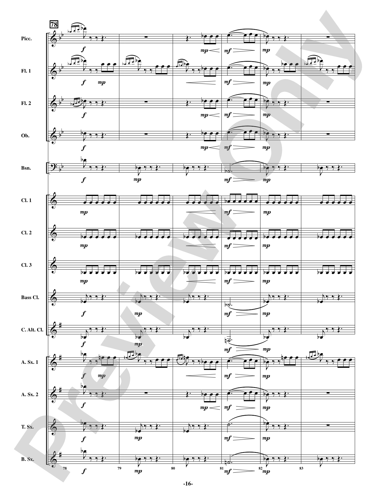 Scene - From <i>The Barber of Seville</i>: Woodwind Ensemble Conductor Score & Parts
