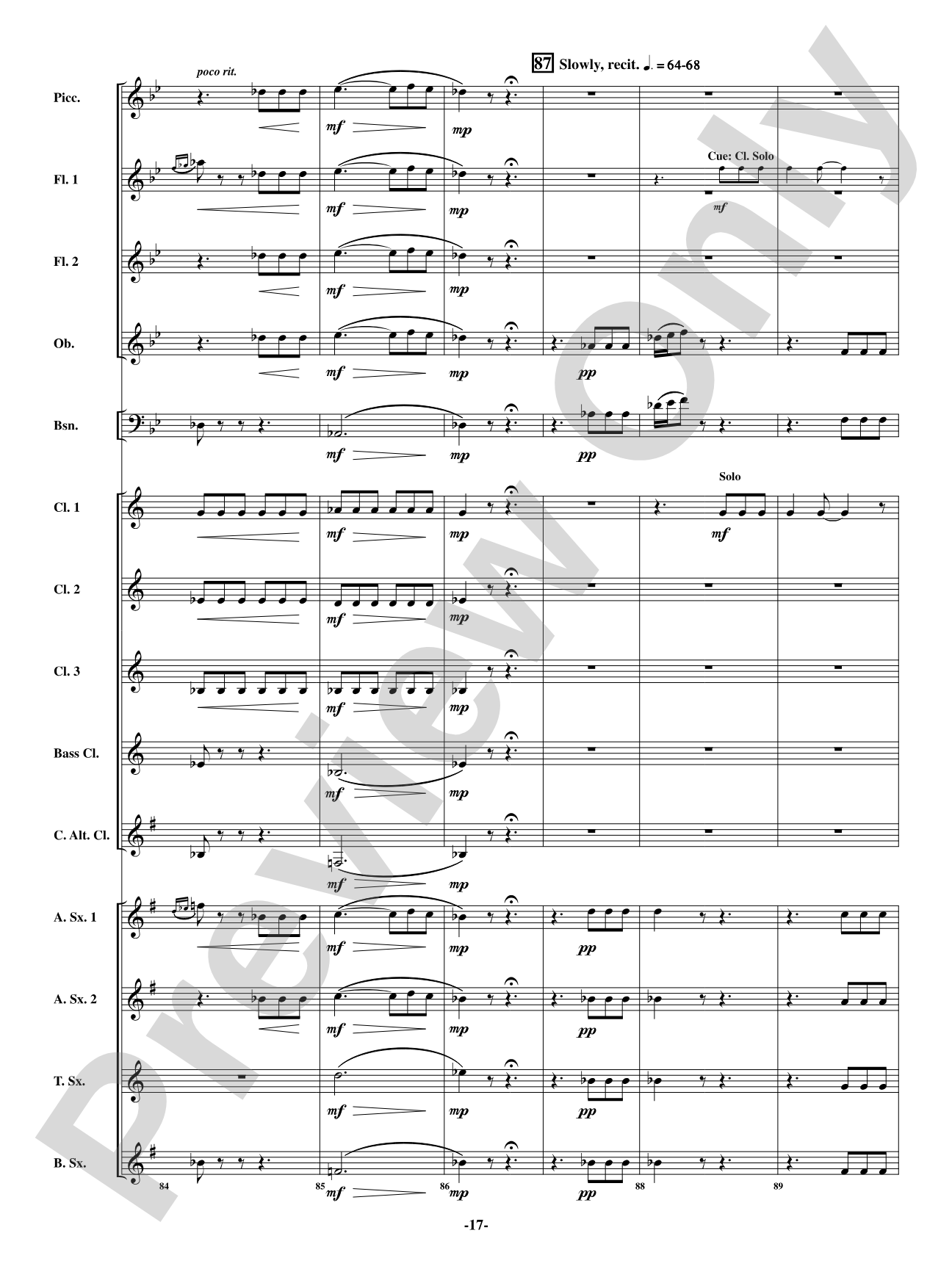 Scene - From <i>The Barber of Seville</i>: Woodwind Ensemble Conductor Score & Parts