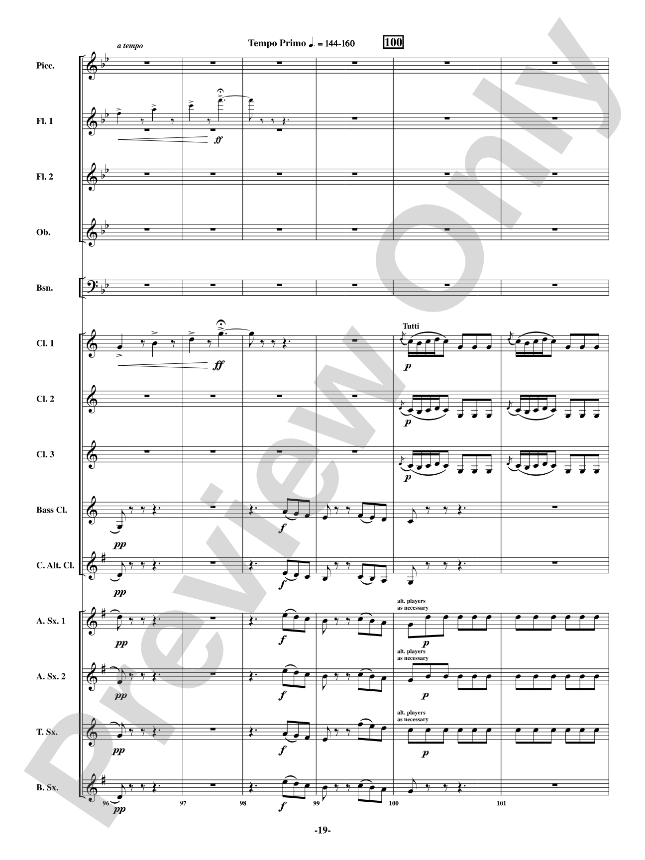 Scene - From <i>The Barber of Seville</i>: Woodwind Ensemble Conductor Score & Parts