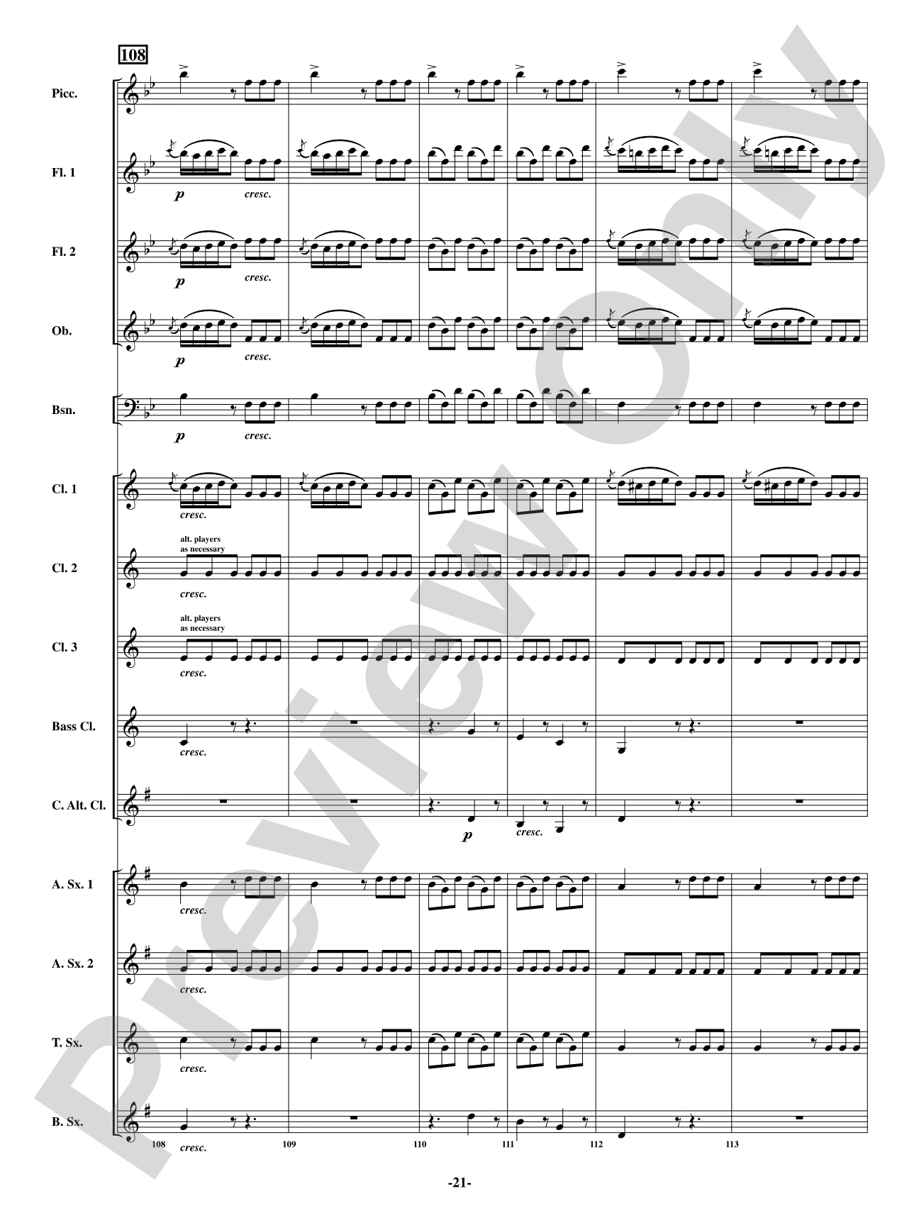 Scene - From <i>The Barber of Seville</i>: Woodwind Ensemble Conductor Score & Parts