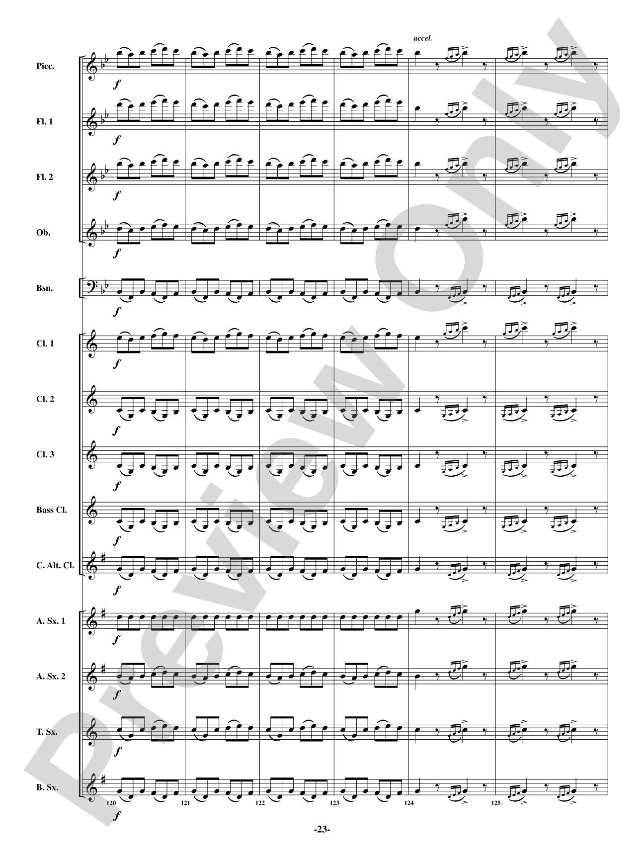 Scene - From <i>The Barber of Seville</i>: Woodwind Ensemble Conductor Score & Parts