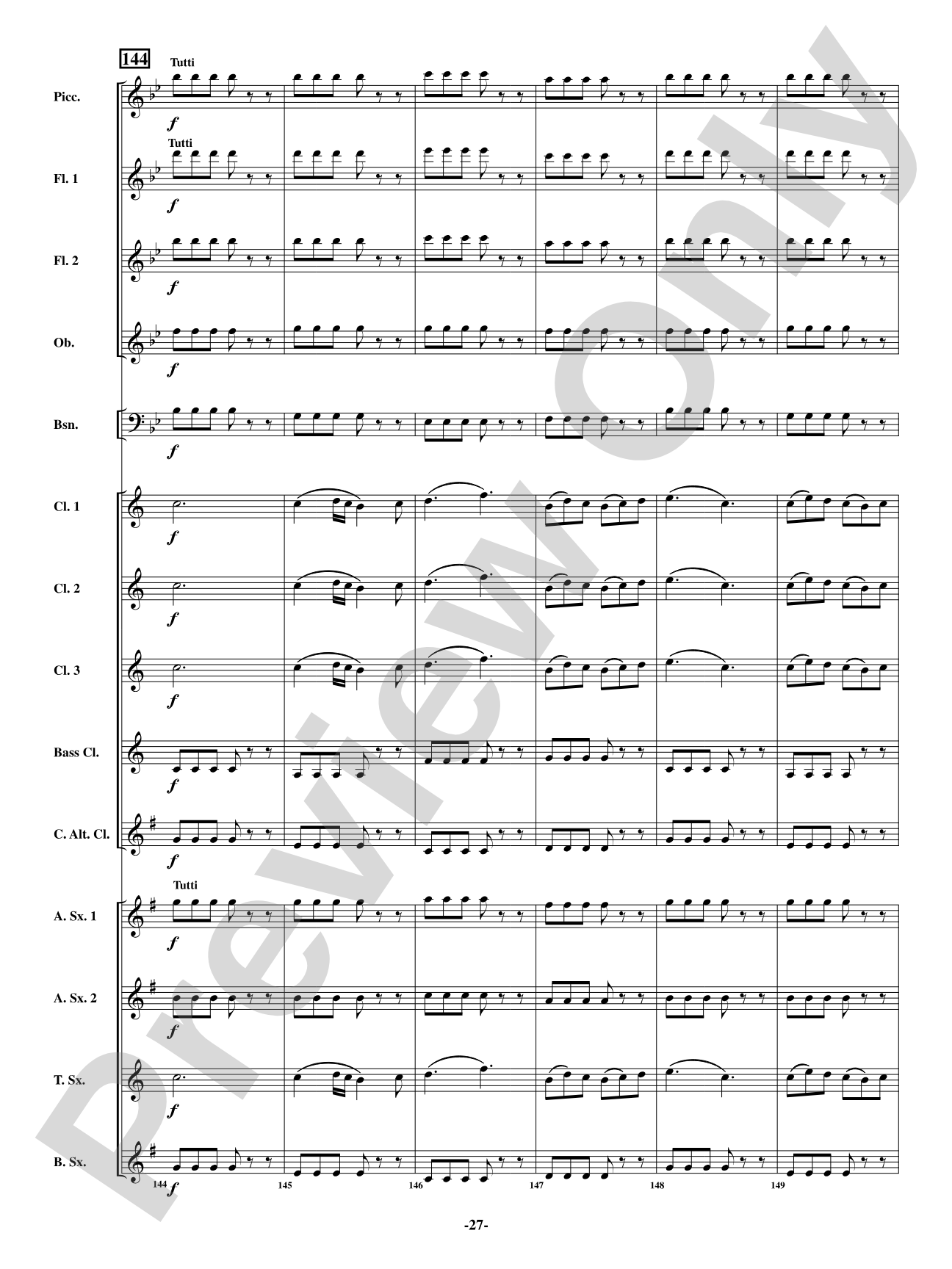 Scene - From <i>The Barber of Seville</i>: Woodwind Ensemble Conductor Score & Parts