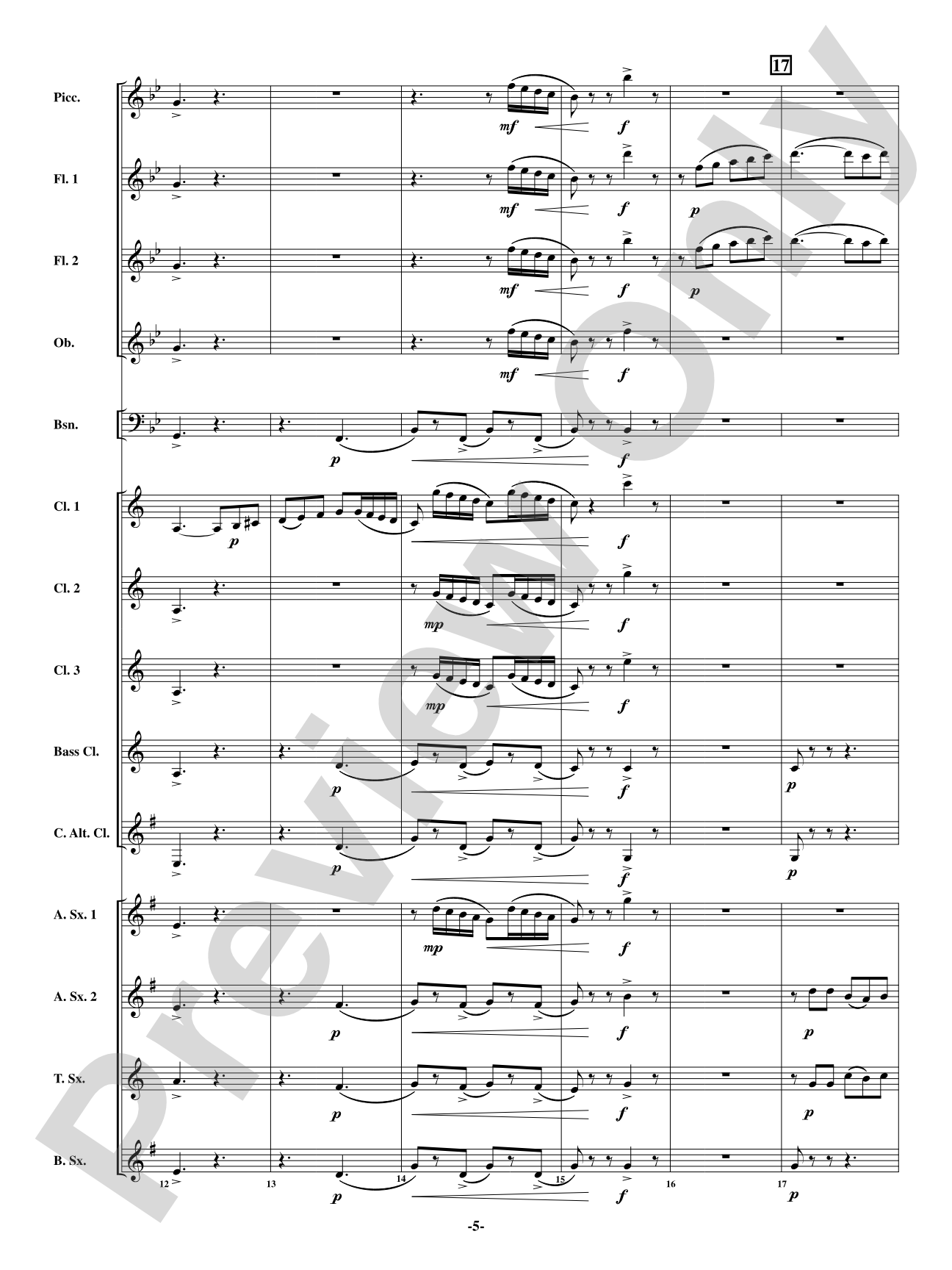 Scene - From <i>The Barber of Seville</i>: Woodwind Ensemble Conductor Score & Parts