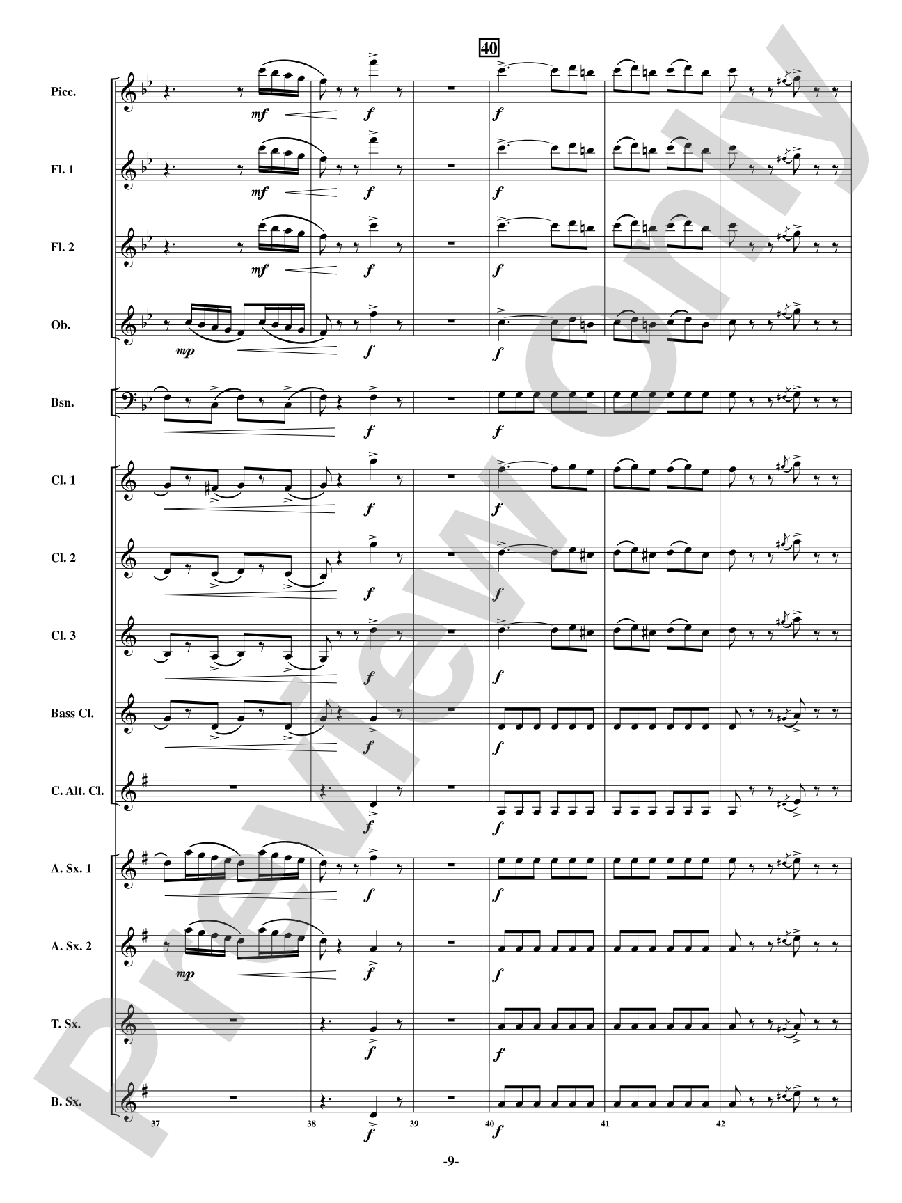 Scene - From <i>The Barber of Seville</i>: Woodwind Ensemble Conductor Score & Parts