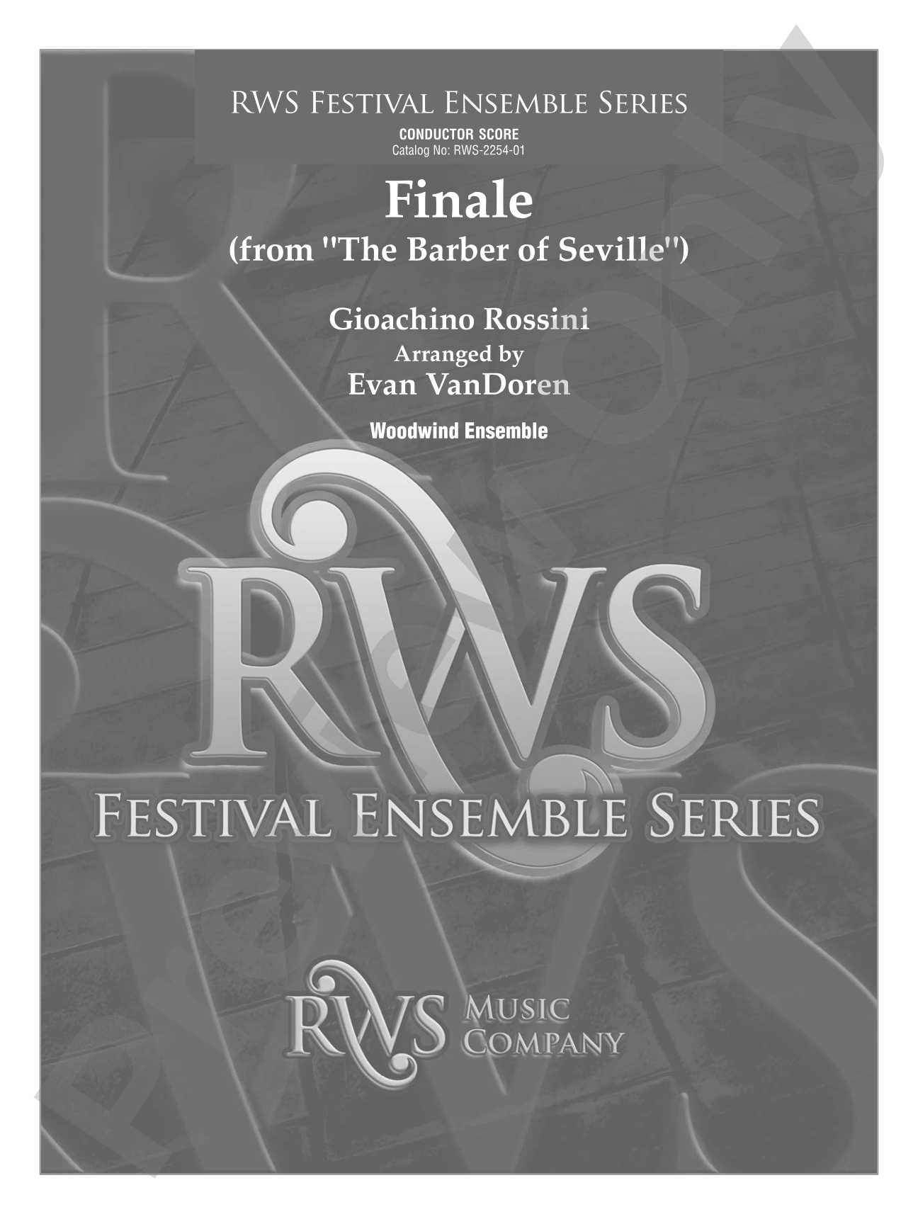 Finale - From <i>The Barber of Seville</i>: Woodwind Ensemble Conductor Score & Parts