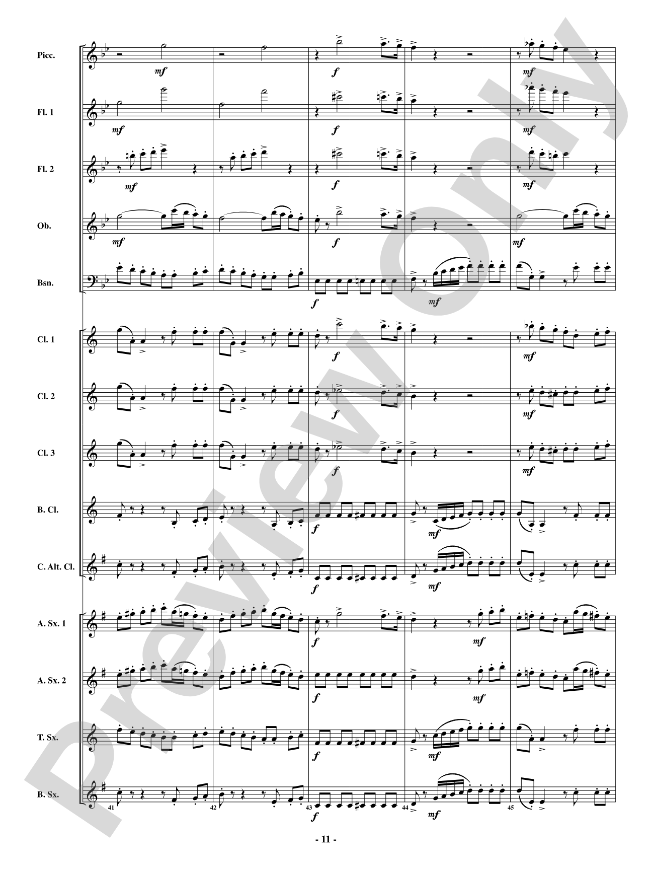 Finale - From <i>The Barber of Seville</i>: Woodwind Ensemble Conductor Score & Parts