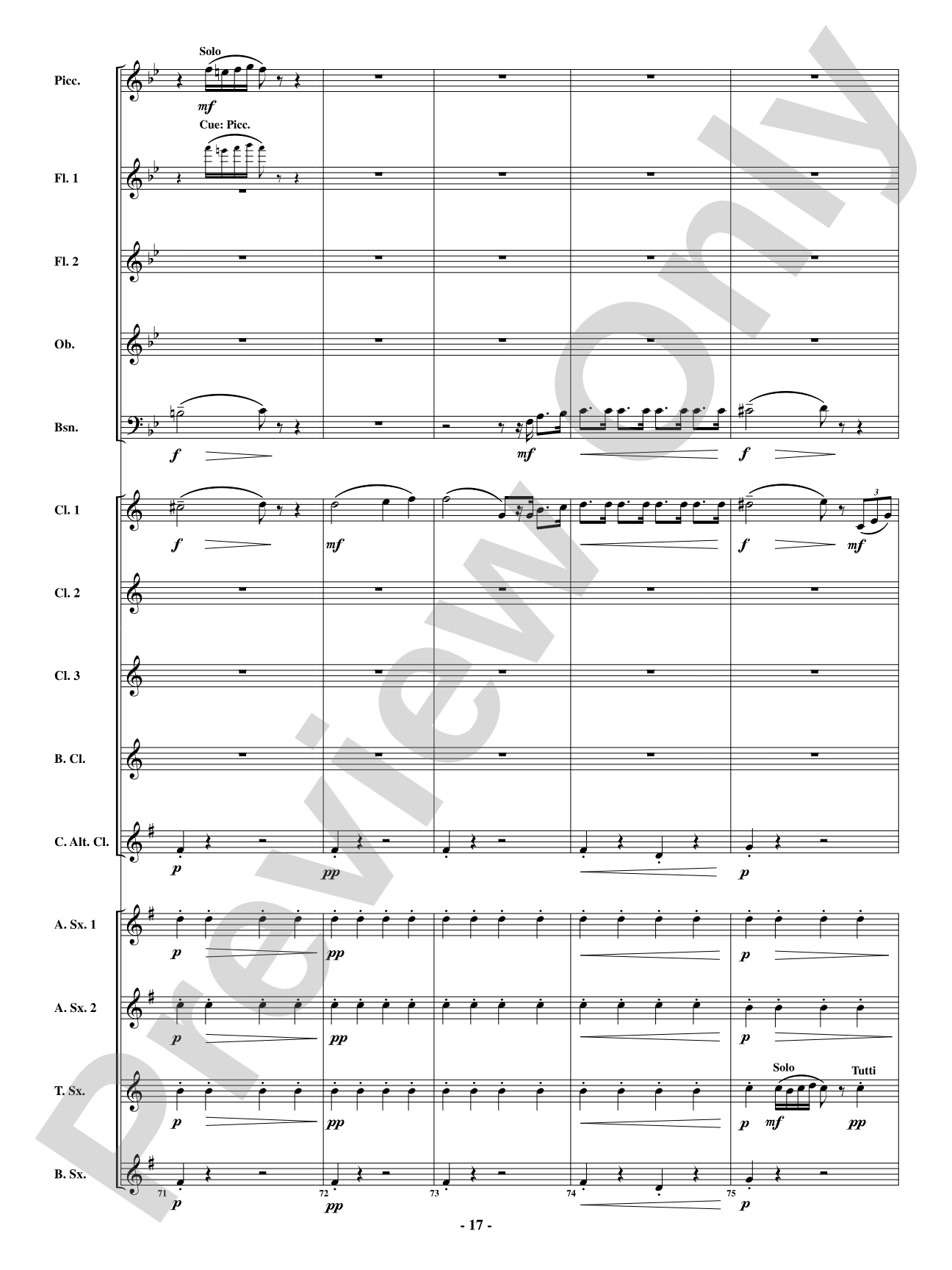 Finale - From <i>The Barber of Seville</i>: Woodwind Ensemble Conductor Score & Parts
