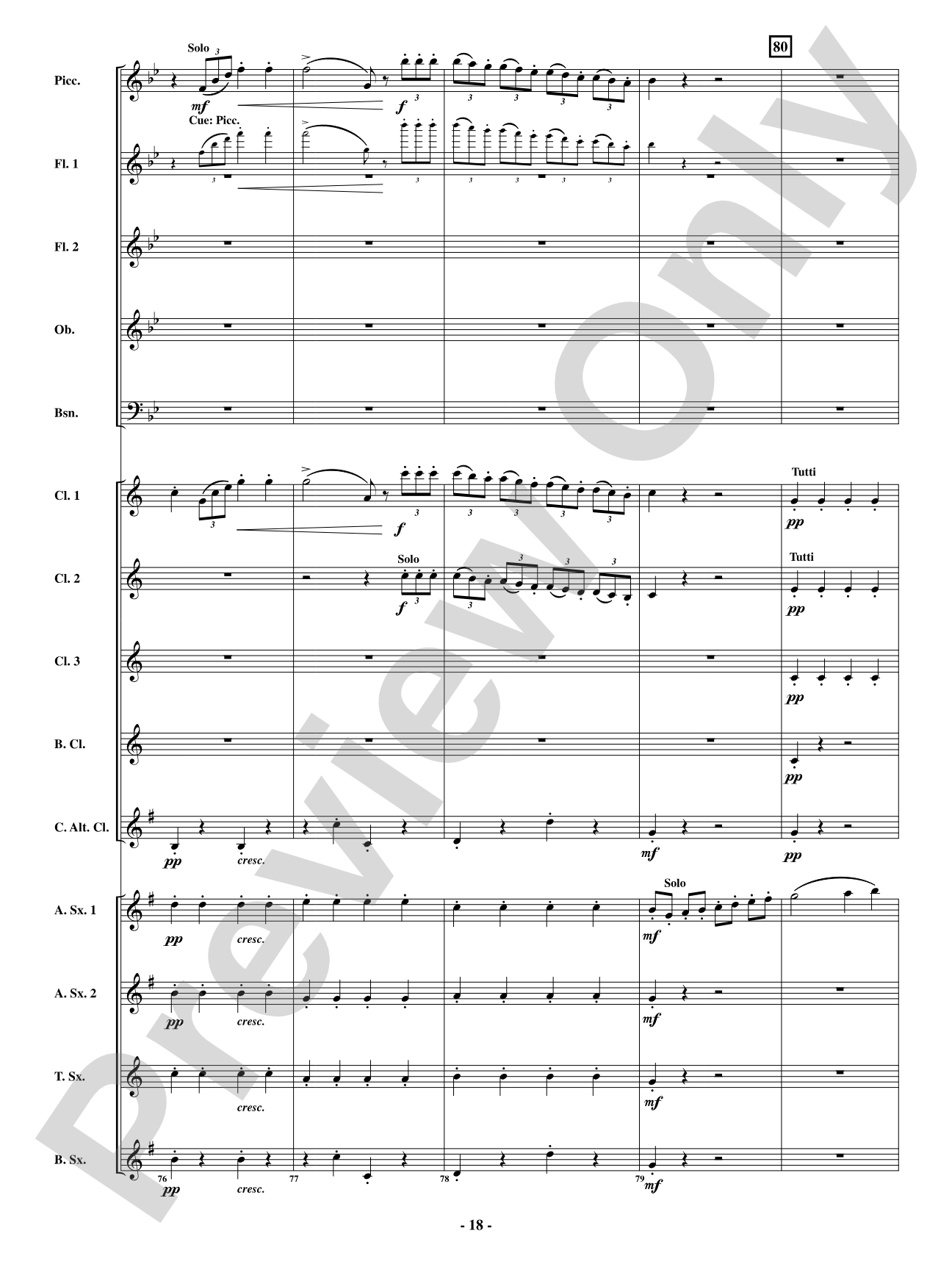 Finale - From <i>The Barber of Seville</i>: Woodwind Ensemble Conductor Score & Parts