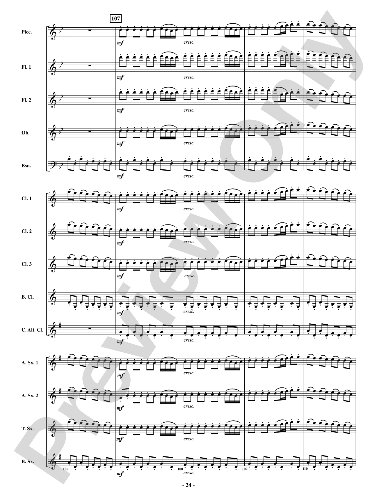 Finale - From <i>The Barber of Seville</i>: Woodwind Ensemble Conductor Score & Parts