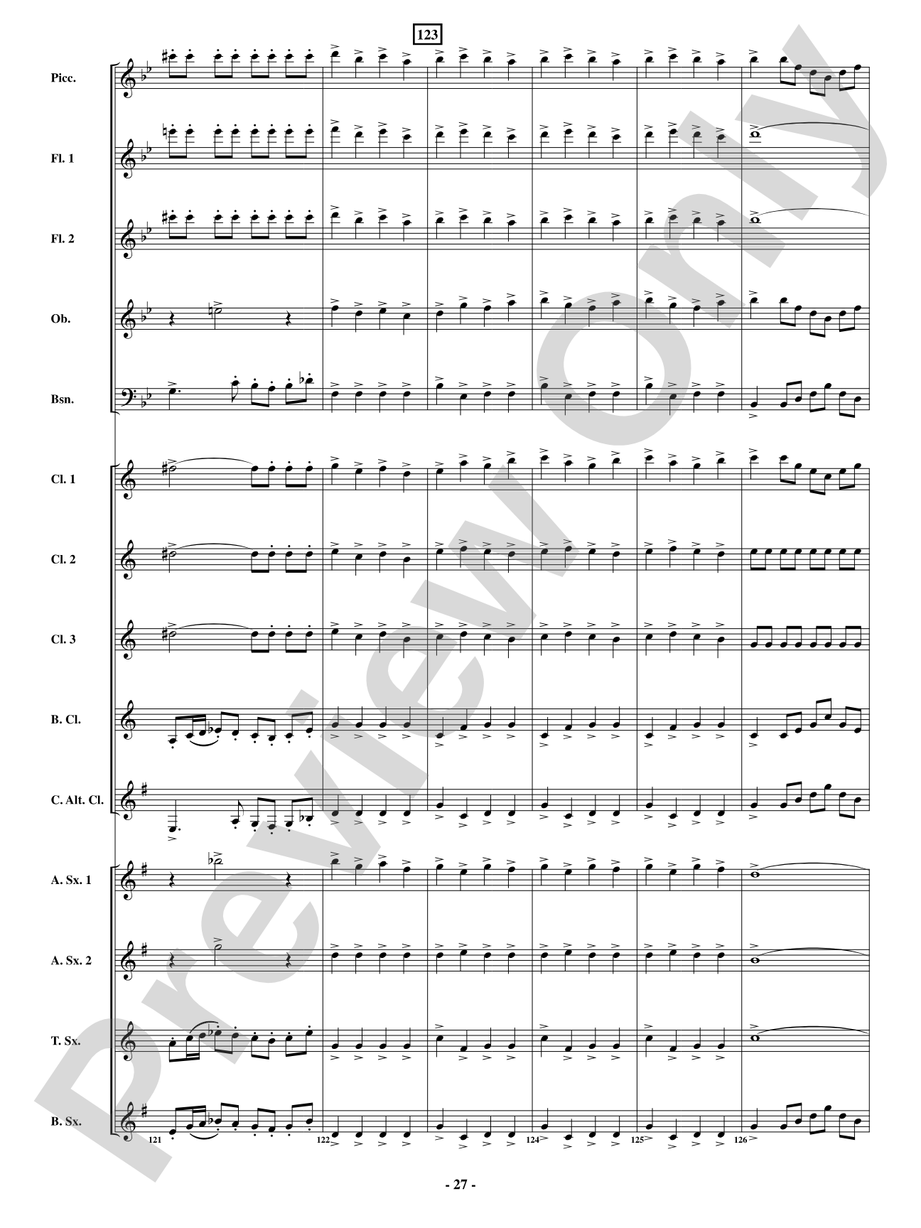 Finale - From <i>The Barber of Seville</i>: Woodwind Ensemble Conductor Score & Parts