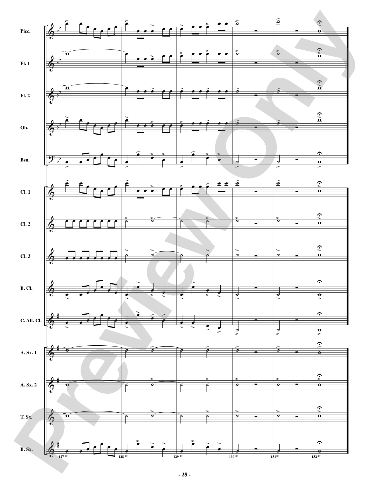 Finale - From <i>The Barber of Seville</i>: Woodwind Ensemble Conductor Score & Parts