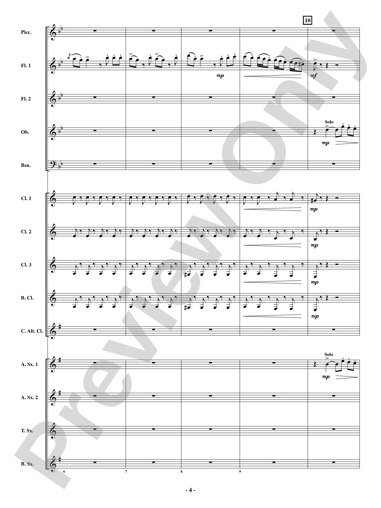 Finale - From <i>The Barber of Seville</i>: Woodwind Ensemble Conductor Score & Parts
