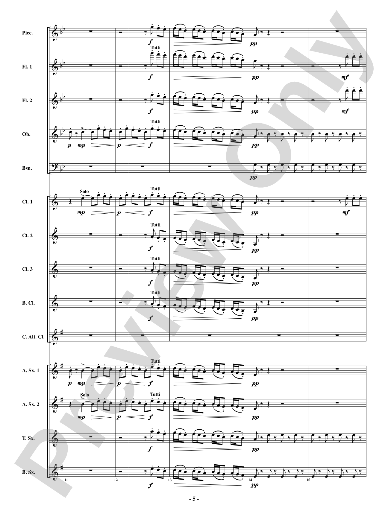 Finale - From <i>The Barber of Seville</i>: Woodwind Ensemble Conductor Score & Parts