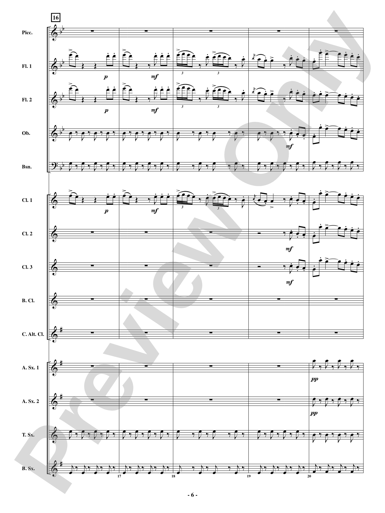 Finale - From <i>The Barber of Seville</i>: Woodwind Ensemble Conductor Score & Parts