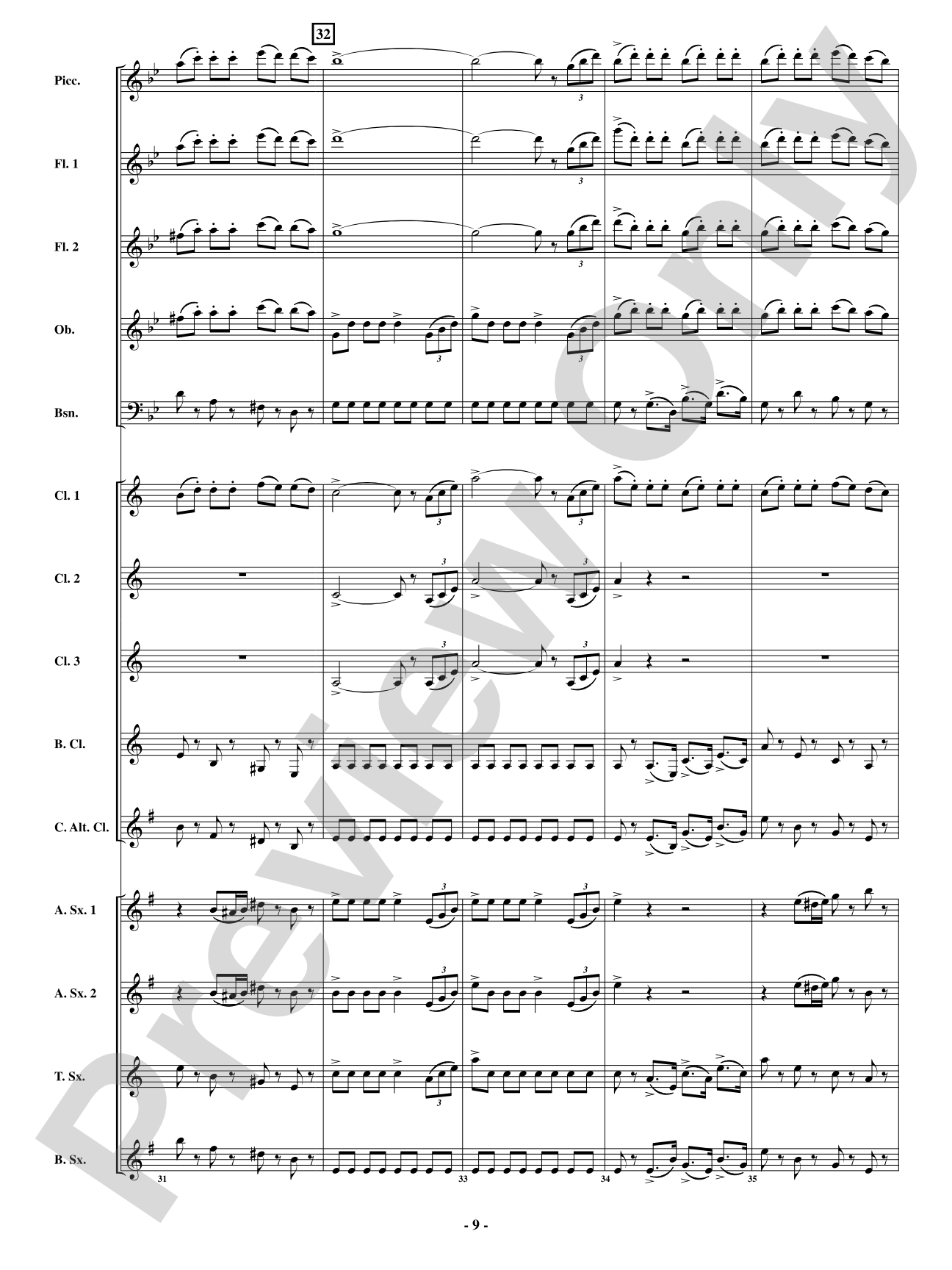 Finale - From <i>The Barber of Seville</i>: Woodwind Ensemble Conductor Score & Parts