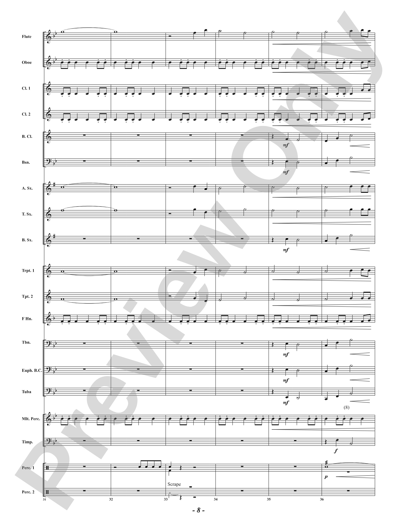 Firebolt: Concert Band Conductor Score & Parts