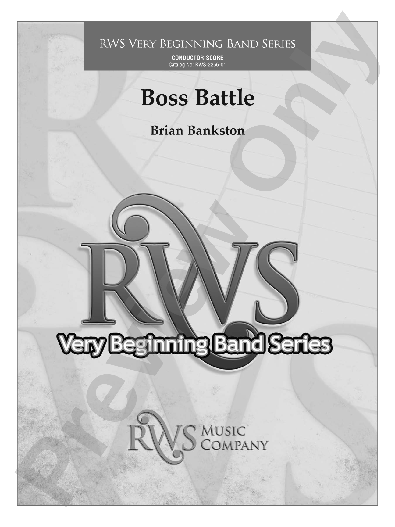 Boss Battle: Concert Band Conductor Score & Parts