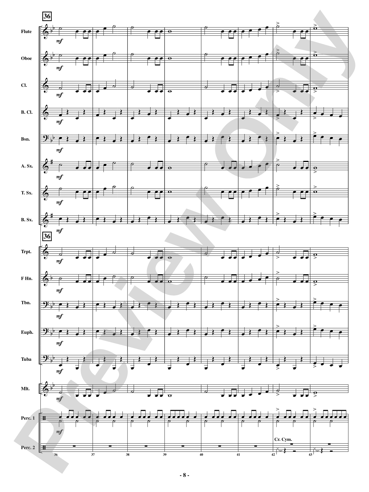 Sandcastle March: Concert Band Conductor Score & Parts